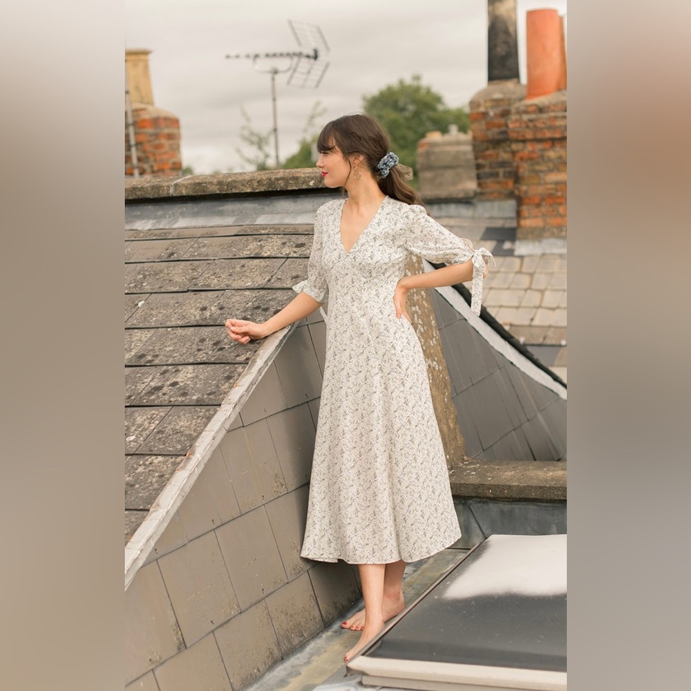 NWT Olive Jeanne Garden Print Dress